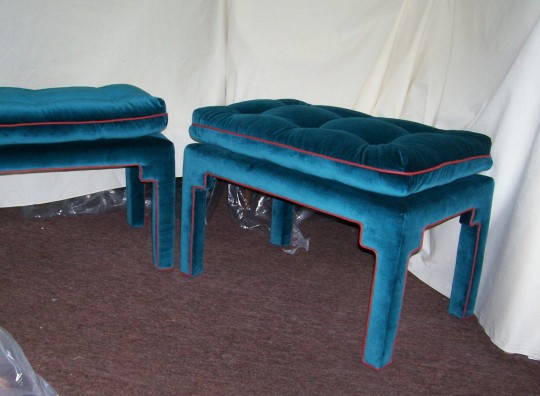 Teal Benches